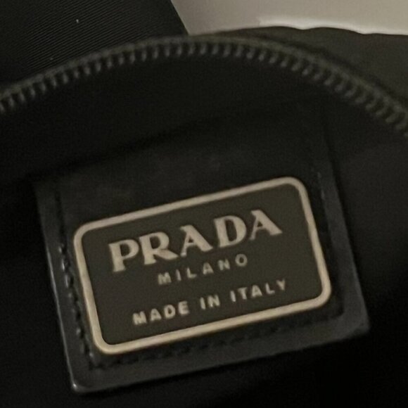 PRADA Black Tessuto Crossbody Messenger Bag Office Work School Collage - Picture 9 of 13